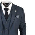 Traje clásico de 3 piezas para hombre, estilo Príncipe de Gales, verde oliva, para boda, oficina, estilo retro - Knighthood Store