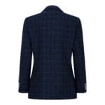 Completo da ragazzo blu a 3 pezzi, a quadri blu navy, per matrimonio, ballo di fine anno, stile vintage su misura - Knighthood Store