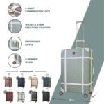 Luggage Suitcase Travel Bag Carry On Hand Cabin Check in Hard-Shell 4 Spinner Wheels Trolley Set | Vintage - Image 126