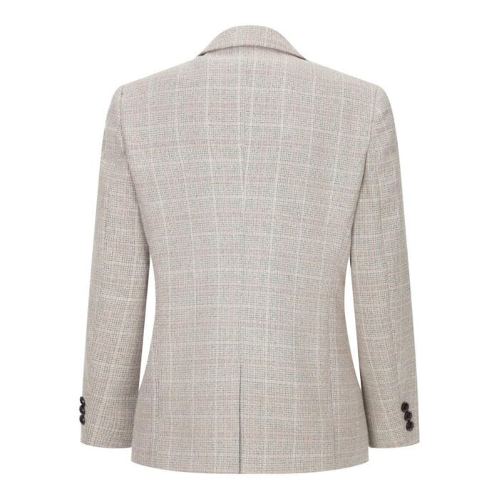 Abito da ragazzo a quadri in tweed beige marrone, 3 pezzi, stile vintage retrò classico - Knighthood Store