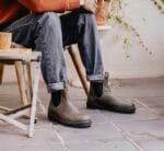 Botas Chelsea Blundstone 2052 de piel verde oliva y caqui, clásicas, sin cordones - Knighthood Store