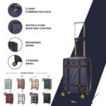 Luggage Suitcase Travel Bag Carry On Hand Cabin Check in Hard-Shell 4 Spinner Wheels Trolley Set | Vintage - Image 134