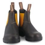 Blundstone 1919 Chelsea Boots aus senfbraunem Leder mit Ziernähten in Kamelbraun zum Hineinschlüpfen - Knighthood Store