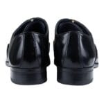 Scarpe eleganti da uomo, nere e marroni, punta tonda, in vernice, stile vintage anni '20 - Knighthood Store