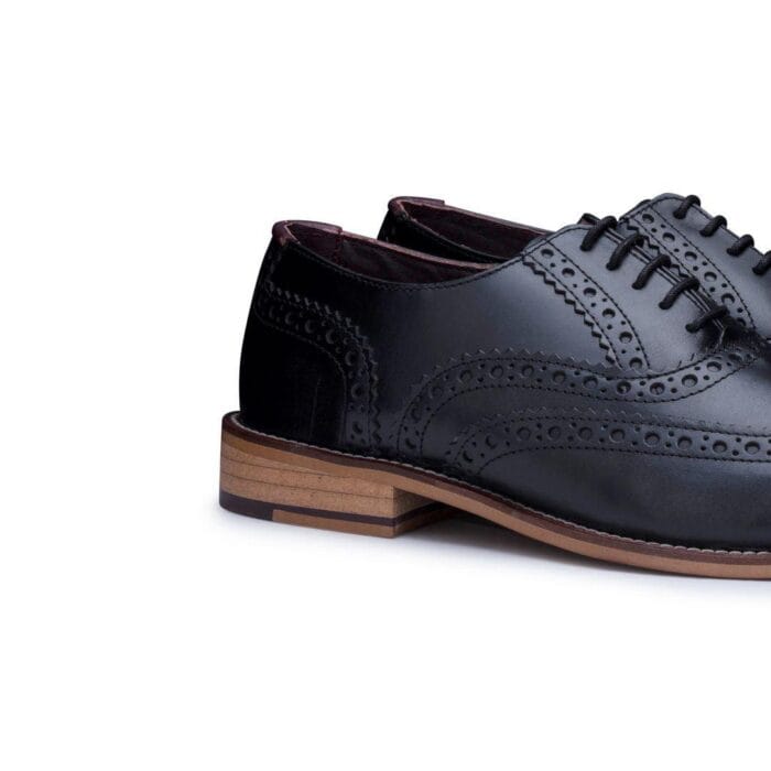 Mens Real Leather Vintage Shoes Brogues 1920s Suede Tweed Laced Shoes Smart Formal - Knighthood Store
