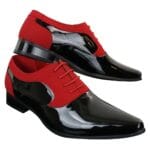 Chaussures homme en daim verni brillant, élégantes et formelles, à lacets, de créateur italien - Knighthood Store