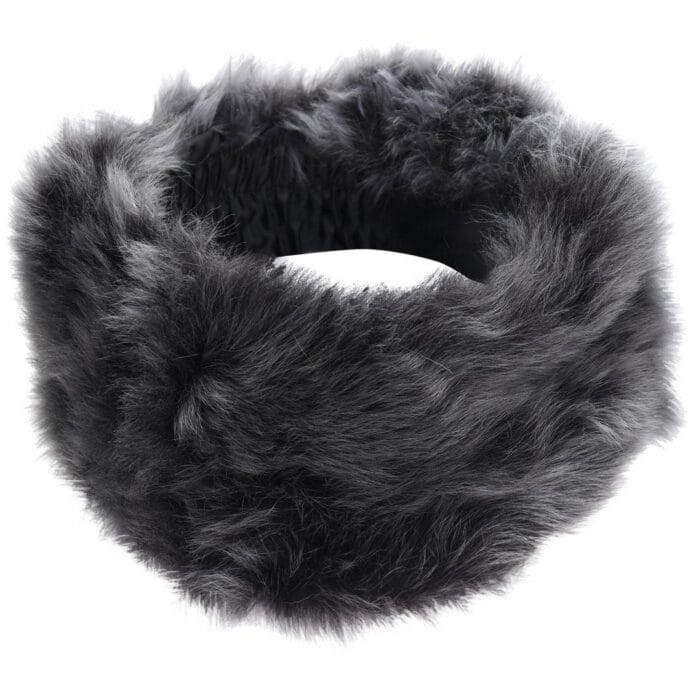 Damen Toscana Echt Schaffell Stirnband Halstuch Elastisch - Knighthood Store