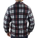 Men's Jumper Thermal Fleece Fur Lined Lumberjack Zipped Check Winter Shirt - Knighthood Store