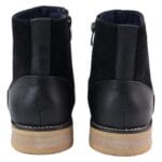 Stivali da uomo in vera pelle scamosciata, senza lacci, con cerniera laterale, eleganti e casual, neri e blu navy - Knighthood Store