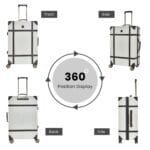 Luggage Suitcase Travel Bag Carry On Hand Cabin Check in Hard-Shell 4 Spinner Wheels Trolley Set | Vintage - Image 54
