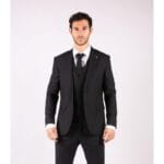 Abito da uomo 3 pezzi blu su misura elegante formale classico vintage Gatsby anni '20 - Knighthood Store
