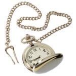 Orologio da tasca Blinders classico in argento e oro rosa degli anni '20 con catena vintage retrò - Knighthood Store