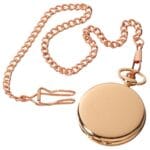 Orologio da tasca Blinders classico in argento e oro rosa degli anni '20 con catena vintage retrò - Knighthood Store
