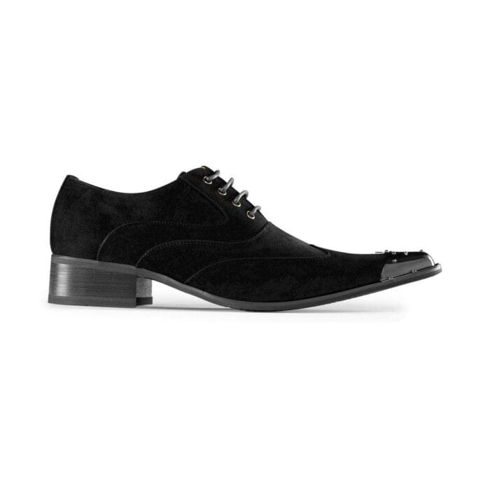 Zapatos de punta de metal para hombre, de ante, charol, con cordones, estilo vaquero, baile italiano - Knighthood Store