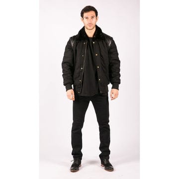 black leather jacket for men