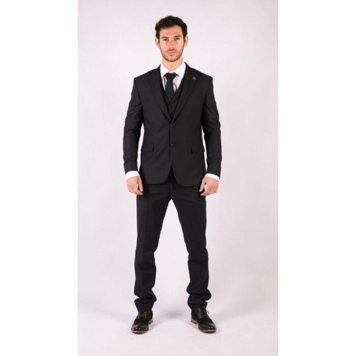 Abito da uomo 3 pezzi blu su misura elegante formale classico vintage Gatsby anni '20 - Knighthood Store