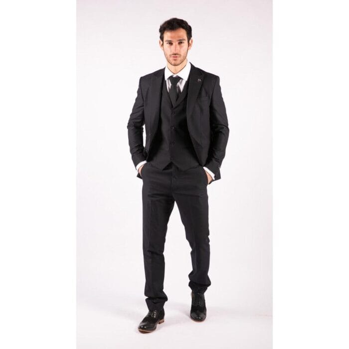 Abito da uomo 3 pezzi blu su misura elegante formale classico vintage Gatsby anni '20 - Knighthood Store