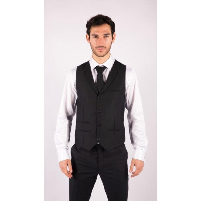 Abito da uomo 3 pezzi blu su misura elegante formale classico vintage Gatsby anni '20 - Knighthood Store