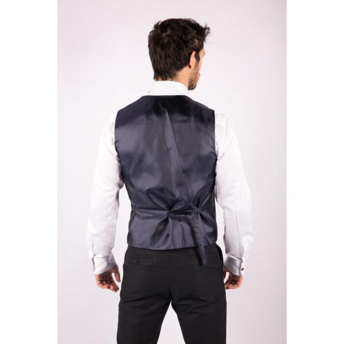 Abito da uomo 3 pezzi blu su misura elegante formale classico vintage Gatsby anni '20 - Knighthood Store