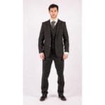 Traje de tweed de lana para hombre, 3 piezas, auténtico, años 20, corte clásico a medida - Knighthood Store