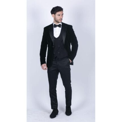 Mens Soft Velvet Olive Green 1 Button Dinner Jacket Tuxedo Blazer Smart Casual Fit - Knighthood Store
