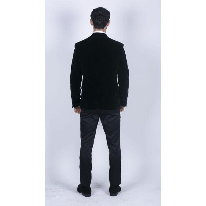 Giacca da smoking da uomo in morbido velluto verde oliva con 1 bottone, vestibilità casual elegante - Knighthood Store