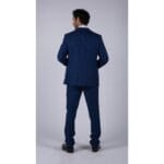 Costume 3 pièces pour homme, bleu roi, à carreaux Prince de Galles, classique, pour mariage - Knighthood Store