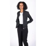 Blouson aviateur en daim véritable pour femme, style universitaire décontracté, style vintage - Knighthood Store