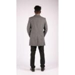 Herren Smart Casual 3/4 Wollmantel Jacke Fischgrätenmuster Tweed 3-Knopf-Mantel - Knighthood Store