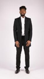 Herren Smart Casual 3/4 Wollmantel Jacke Fischgrätenmuster Tweed 3-Knopf-Mantel - Knighthood Store