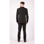 Completo da uomo 3 pezzi nero su misura classico per funerali mattutini - Knighthood Store