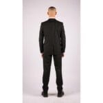 Completo da uomo 3 pezzi nero stile Gatsby anni '20, a righe sottili, su misura - Knighthood Store