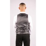 Completo da uomo 3 pezzi nero stile Gatsby anni '20, a righe sottili, su misura - Knighthood Store