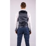 Abito da sposo da uomo 4 pezzi con collo a scialle, cravatta blu vintage, vestibilità su misura - Knighthood Store