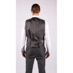 Abito da uomo 3 pezzi, antracite, vestibilità sartoriale, elegante e formale, stile classico vintage Gatsby degli anni '20 - Knighthood Store