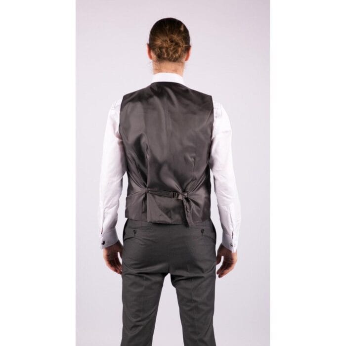 Abito da uomo 3 pezzi, antracite, vestibilità sartoriale, elegante e formale, stile classico vintage Gatsby degli anni '20 - Knighthood Store