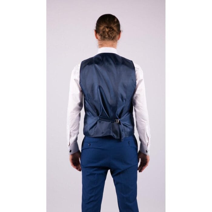 3-teiliger Herrenanzug in Königsblau, maßgeschneidert, für Trauzeugen, Bräutigam, Abschlussball, Hochzeit, klassisch – Knighthood Store
