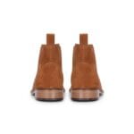 Bottines Chelsea à enfiler en daim camel pour homme - Knighthood Store