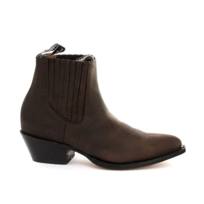 Stivaletti da cowboy da uomo Grinders Maverick in vera pelle, stile western cubano da equitazione - Knighthood Store