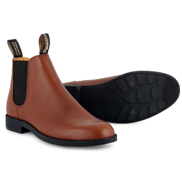 Stivaletti Chelsea Blundstone 1902 in pelle marrone chiaro, eleganti e classici, da rivenditore - Knighthood Store