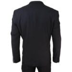 Abito da uomo nero 3 pezzi, classico, corto, regolare, lungo, elegante, formale, su misura - Knighthood Store