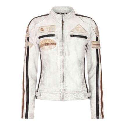 Women's Leather Motorcycle Biker Jacket - Knighthood Store