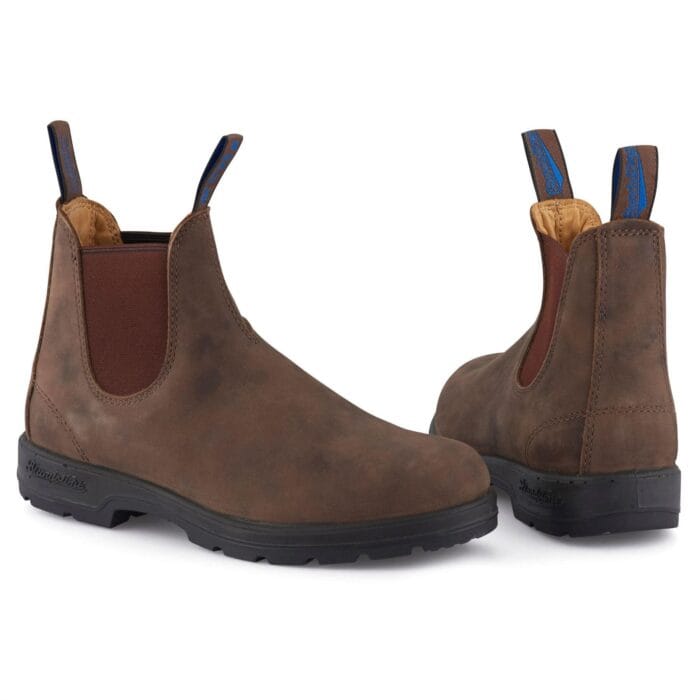 Stivaletto Chelsea Blundstone 584 in pelle termica impermeabile marrone rustico - Knighthood Store