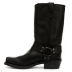 Unisex Real Leather Hi Biker Boots Rock Punk Grinders Buckle Cowboy Riding - Knighthood Store