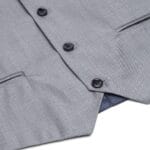 Boys 3 Piece Light Grey Suit Classic Wedding Party Vintage Christening - Knighthood Store
