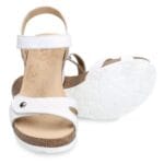 Sandali da donna Julia Basics B17 con zeppa e cinturino alla caviglia, scarpe estive - Knighthood Store