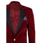 Mens Soft Velvet 1 Button Dinner Jacket Tuxedo Blazer Smart Casual Tailored Fit - Knighthood Store