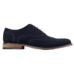 Scarpe brogue da uomo in vera pelle scamosciata e lacci, Gatsby Classic, anni '20, blu, marrone, vintage - Knighthood Store