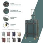Luggage Suitcase Travel Bag Carry On Hand Cabin Check in Hard-Shell 4 Spinner Wheels Trolley Set | Vintage - Image 18