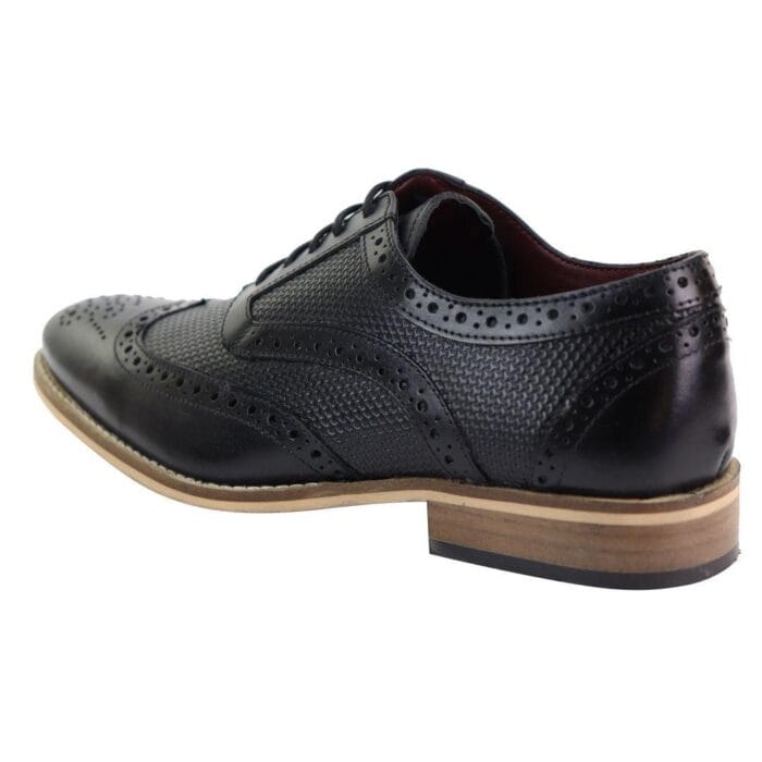 Zapatos brogue de cuero para hombre, Oxford, con cordones, estilo Gatsby, años 20, marrón, negro, Peaky Blinders - Knighthood Store
